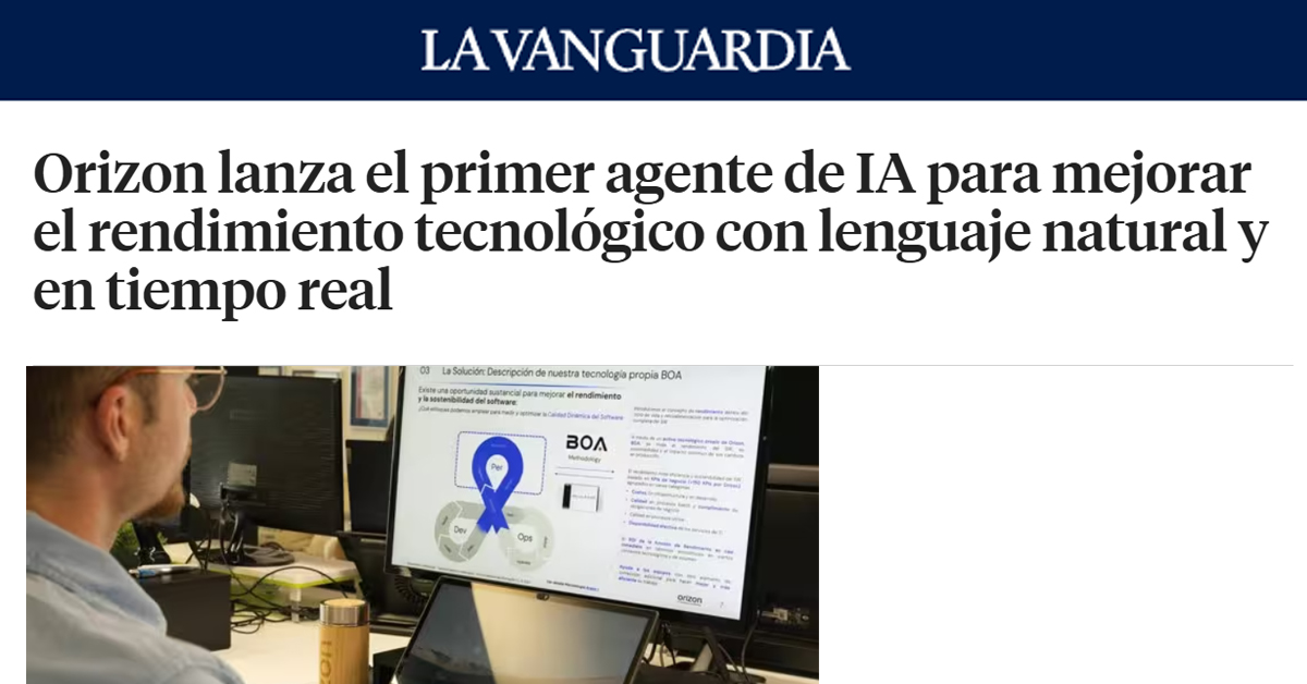 Orizon lanza el primer agente de IA para mejorar el rendimiento tecnológico con lenguaje natural y en tiempo real