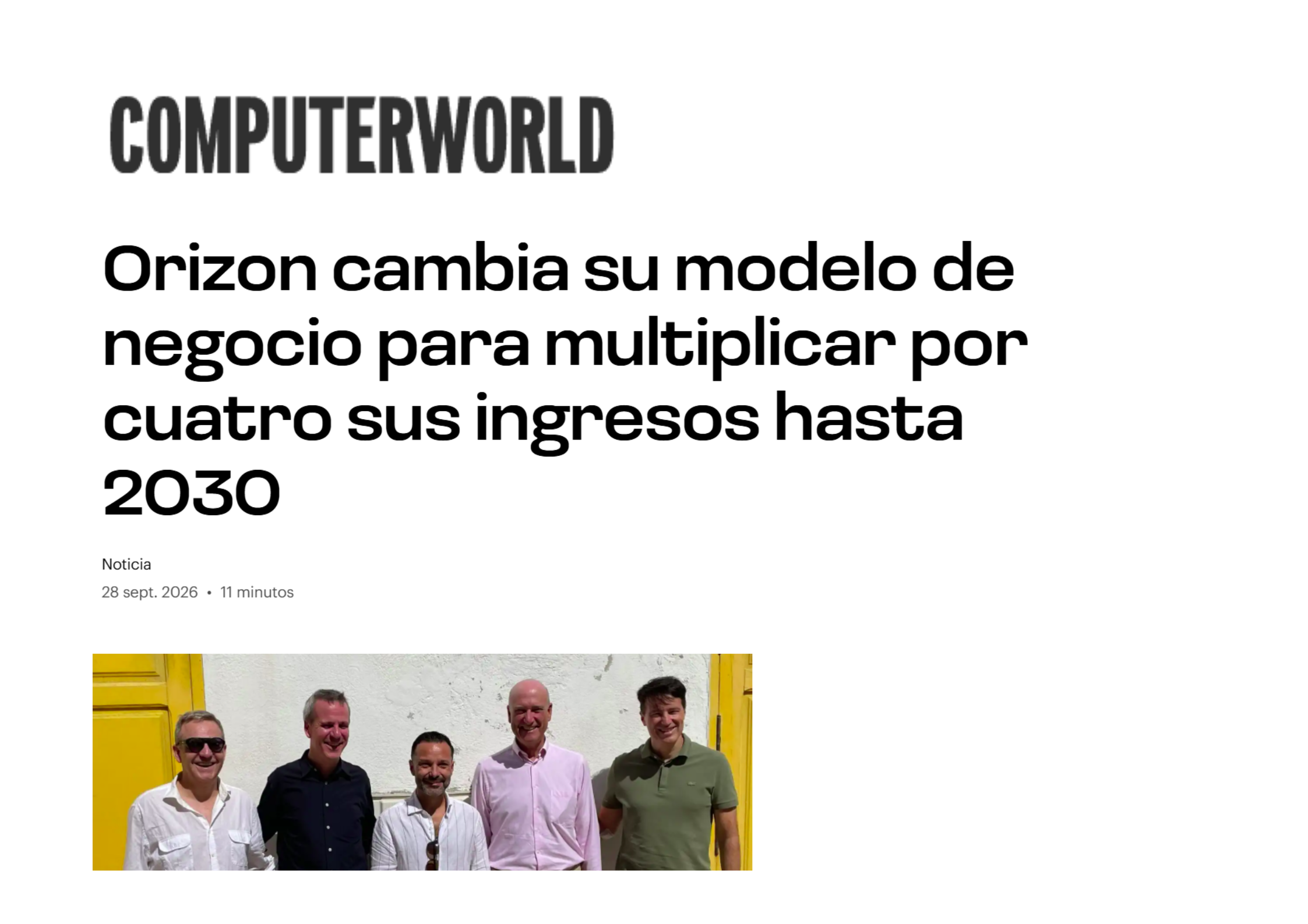 Orizon dibuja una ambiciosa hoja de ruta hacia 2030 con la eficiencia del software como bandera